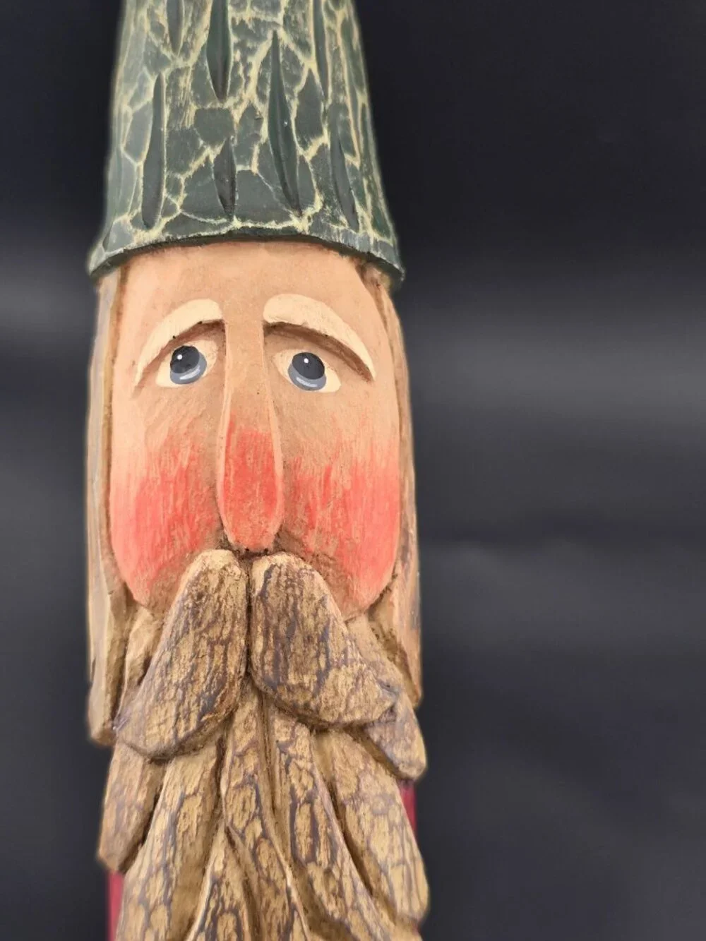 Vintage Hand-Carved Pencil Santa Cori Miller 1999 Whispering Pines 14